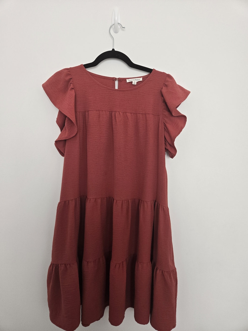 Newbury Kustom Red Round Neck Short Sleeve Dress